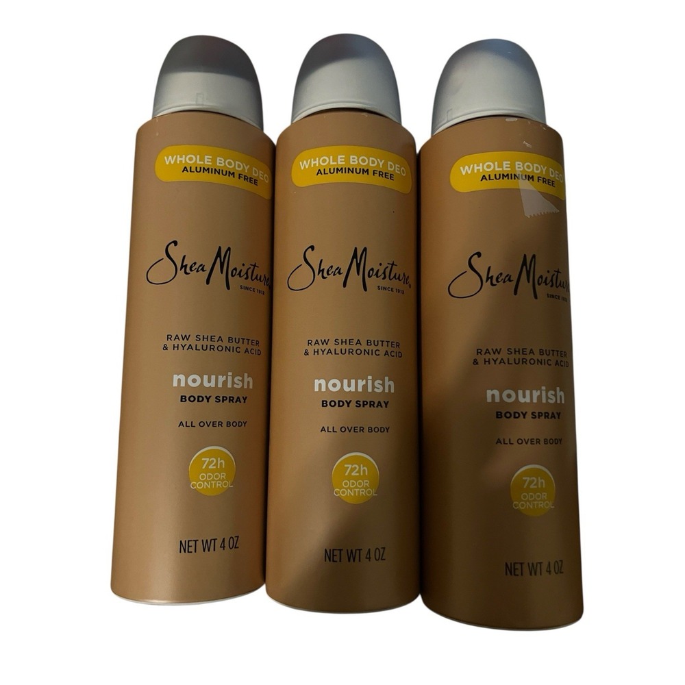 Shea Moisture Nourish Body Spray X3- Raw Shea Butter. NEW